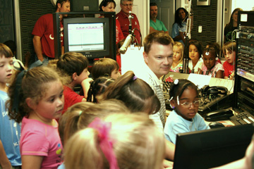Kindergartners from Tallassee Elementary during a field trip to WTLS in 2012